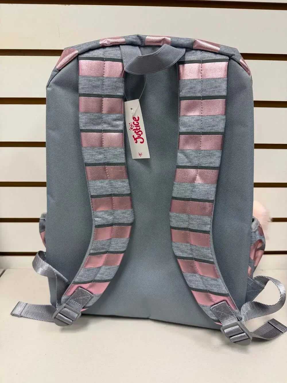 Justice Initial H Rose Gold Foil Backpack + Lunch Bag NWT